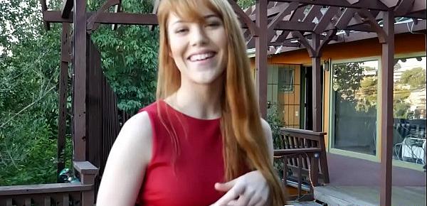  Ginger realtor shows off tits ass and pussy